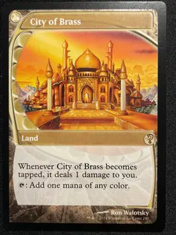 City of Brass (Future Sight) Mystery Booster 2, Regular Card, MTG Magic NM - Image 1