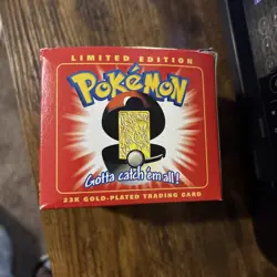 Charizard Pokemon 23K Gold Plated Trading Card 1999 Burger King SEALED Pokeball - Image 4