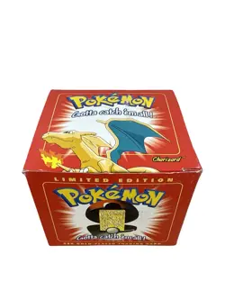 Charizard Pokemon 23K Gold Plated Trading Card 1999 Burger King SEALED Pokeball - Image 1