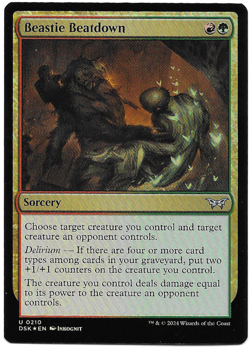 Beastie Beatdown [Duskmourn: House of Horror] Magic The Gathering MTG - Image 1