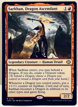 Sarkhan, Dragon Ascendant -#118-MTG- Tarkir: Dragonstorm-Regular-LP - Image 1