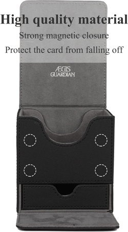 AEGIS GUARDIAN Card Deck Box with Dice Tray for MTG Cards, Commander Deck Box Fi - Image 4