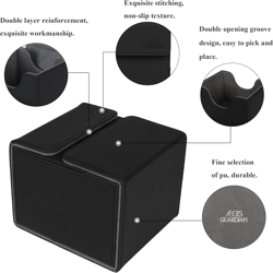 AEGIS GUARDIAN Card Deck Box with Dice Tray for MTG Cards, Commander Deck Box Fi - Image 2