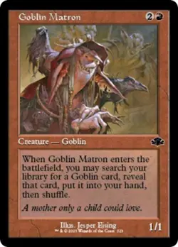 Goblin Matron (Retro Frame) -Foil Light Play MTG Dominaria Remastered - Image 1