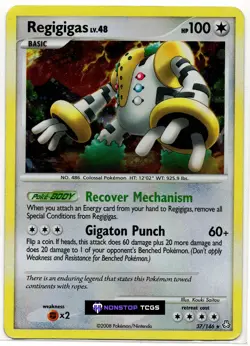 Regigigas D&P Legends Awakened 37/146 Pokemon Card TCG Deck Exclusives Holo Rare - Image 1