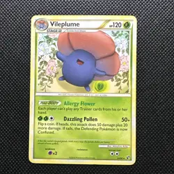 Vileplume 24/90 Non-Holo Rare Undaunted 2010 Pokemon Card LP - Image 1