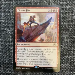 City on Fire #135 March of the Machine (MOM) MTG Regular ⭐ Near Mint - Image 1