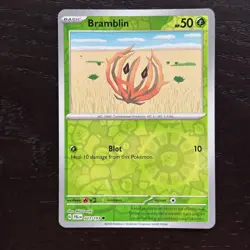 Bramblin 023/193 Pokemon Paldea Evolved SV02 Reverse Holo Common Card NM - Image 1
