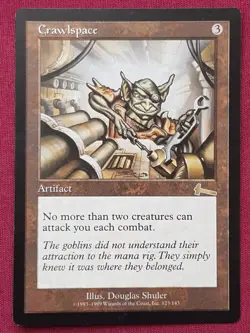 Magic The Gathering URZA'S LEGACY CRAWLSPACE artifact card MTG - Image 1