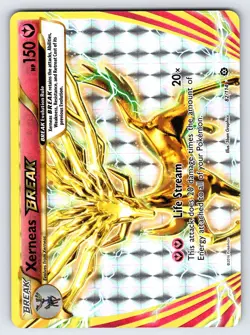 Xerneas BREAK 82/114 2016 XY Steam Siege Pokemon Card TCG Ultra Rare Holo Nm/Vlp - Image 1