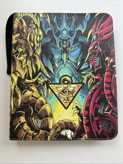 Vintage Yu-Gi-Oh! Trading Card 3-Ring Zippered Binder With Wrist Strap - Image 1