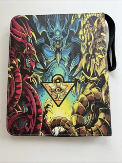Vintage Yu-Gi-Oh! Trading Card 3-Ring Zippered Binder With Wrist Strap - Image 2