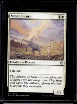 Mesa Unicorn 27/269 Dominaria MTG Magic The Gathering - Image 1