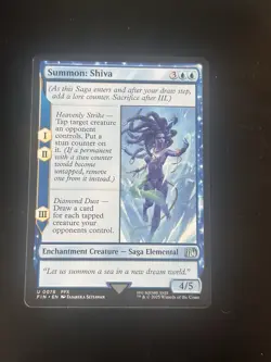 Final Fantasy MTG Summon: Shiva FFX Fin Card 0078 - Image 1