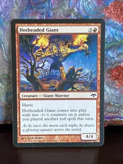 MTG Magic the Gathering Hotheaded Giant (57/187) Eventide TCG CARD - Image 1