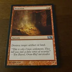 MTG - M14 - Demolish (136/249) Magic The Gathering Card Sorcery TCG CARD - Image 1