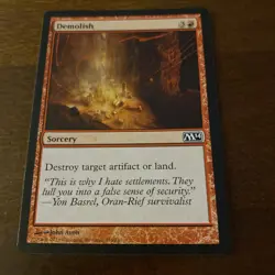MTG - M14 - Demolish (136/249) Magic The Gathering Card Sorcery TCG CARD - Image 2