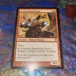 Cunning Sparkmage MTG Magic the Gathering Worldwake tcg card - Image 1