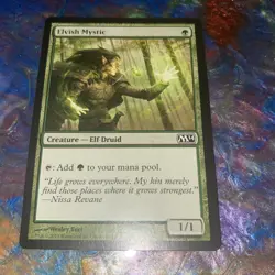 Elvish Mystic MTG Magic Core Set 2014 Green Common TCG CARD - Image 1