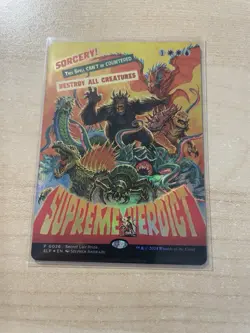 MTG FOIL Supreme Verdict Secret Lair Prize Borderless - Secret Lair #026 - Image 1