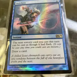 Quicken - FOIL - RETRO FRAME MTG Ravnica Remastered NM Magic Foil CARD TCG - Image 1