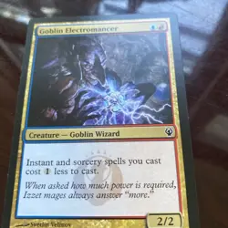 MTG Goblin Electromancer - Retro Frame Ravnica Remastered TCG CARD MAGIC - Image 1