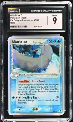 Altaria Ex 90/101 EX Dragon Frontiers Holo Ultra Rare Pokemon CGC 9 MINT - Image 1