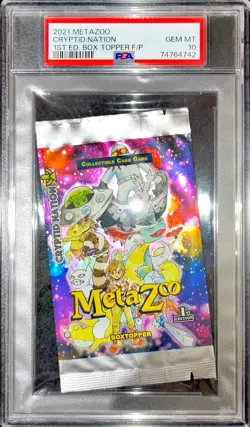 [PSA 10] Pokemon Cryptid Nation 1st Edition Box Topper Booster Pack 💎 RARE! - Image 1