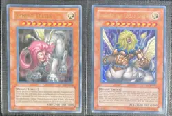 🔥 YUGIOH Great SPHINX Set Of 2 Full Ultra Holofoil Teleia And Theinen - Image 1