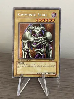 Yugioh Summoned Skull BPT-002 Secret Rare Limited Edition HP/DMG - Image 1