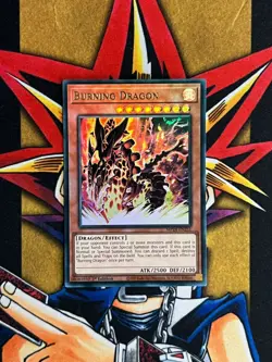 MP24-EN251 Burning Dragon Ultra Rare 1st Edition NM Yugioh Card - Image 1