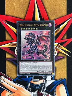 LDK2-ENJ41 Red-Eyes Flare Metal Dragon Ultra Rare 1st Edition NM Yugioh Card - Image 1