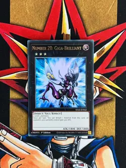 STAX-EN042 Number 20: Giga-Brilliant Ultra Rare 1st Edition NM Yugioh Card - Image 1