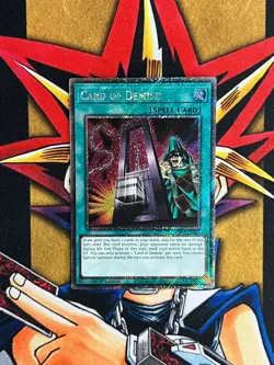 RA03-EN265 Card Of Demise Platinum Secret Rare 1st Edition NM Yugioh Card - Image 1