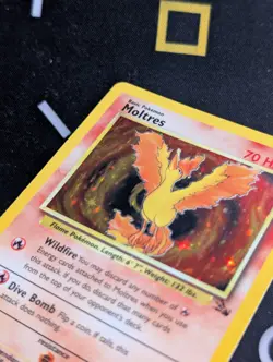 Moltres 12/62 - Fossil Set 1999 Holo Unlimited Pokemon Vintage WotC - LP - Image 3