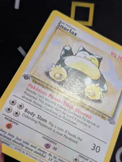 Snorlax 27/64 1st Edition MP/HP Played Jungle Set 1999 Rare Non-Holo Pokemon - Image 2