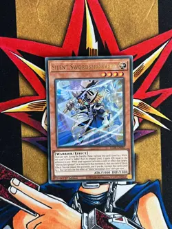LEDE-EN002 Silent Swordsman Zerio Ultra Rare 1st Edition NM Yugioh Card - Image 1