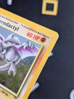 Aerodactyl 1/62 Pokemon Fossil Unlimited Vintage Wotc Holo Rare LP - Image 4