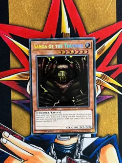 SGX2-END07 Sanga Of The Thunder Secret Rare 1st Edition NM Yugioh Card - Image 1