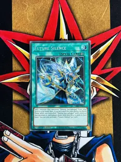 LEDE-EN054 Future Silence Secret Rare 1st Edition NM Yugioh Card - Image 1