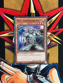 LODT-EN023 Wulf, Lightsworn Beast Super Rare UNL Edition NM Yugioh Card - Image 1