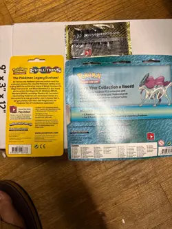 Pokemon Suicune Legendary Beasts Pin 3 Pack Blister + Evolutions pack +bonus - Image 4