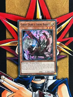 RA02-EN009 Ghost Ogre & Snow Rabbit Super Rare 1st Edition NM Yugioh Card - Image 1