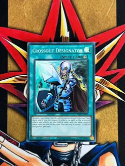 RA02-EN063 Crossout Designator Super Rare 1st Edition NM Yugioh Card - Image 1