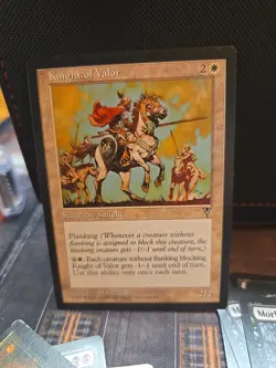 1x Knight of Valor - Visions - Light Play - MTG - Image 1