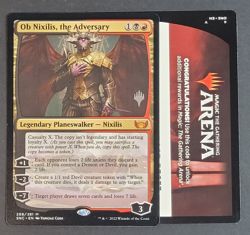 MTG - 1x Ob Nixilis The Adversary - Streets of New Capenna NM - Promo Pack #206 - Image 1