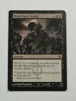 MTG - 1x Black Sun's Zenith - Mirrodin Besieged - NM Rare - Magic The Gathering - Image 1