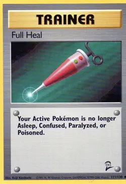 Pokemon Full Heal Card Trainer 111/130 Base Set 2 - Image 1