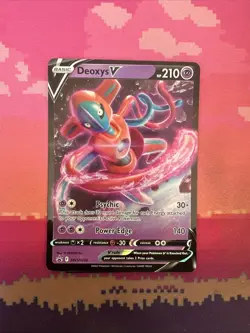 Pokemon Card Deoxys V SWSH266 Black Star Promo Near Mint - Image 1