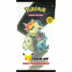 Pokemon TCG First Partner Pack JOHTO 25th Anniversary Train On Oversize Cards 820650809675 - Image 1